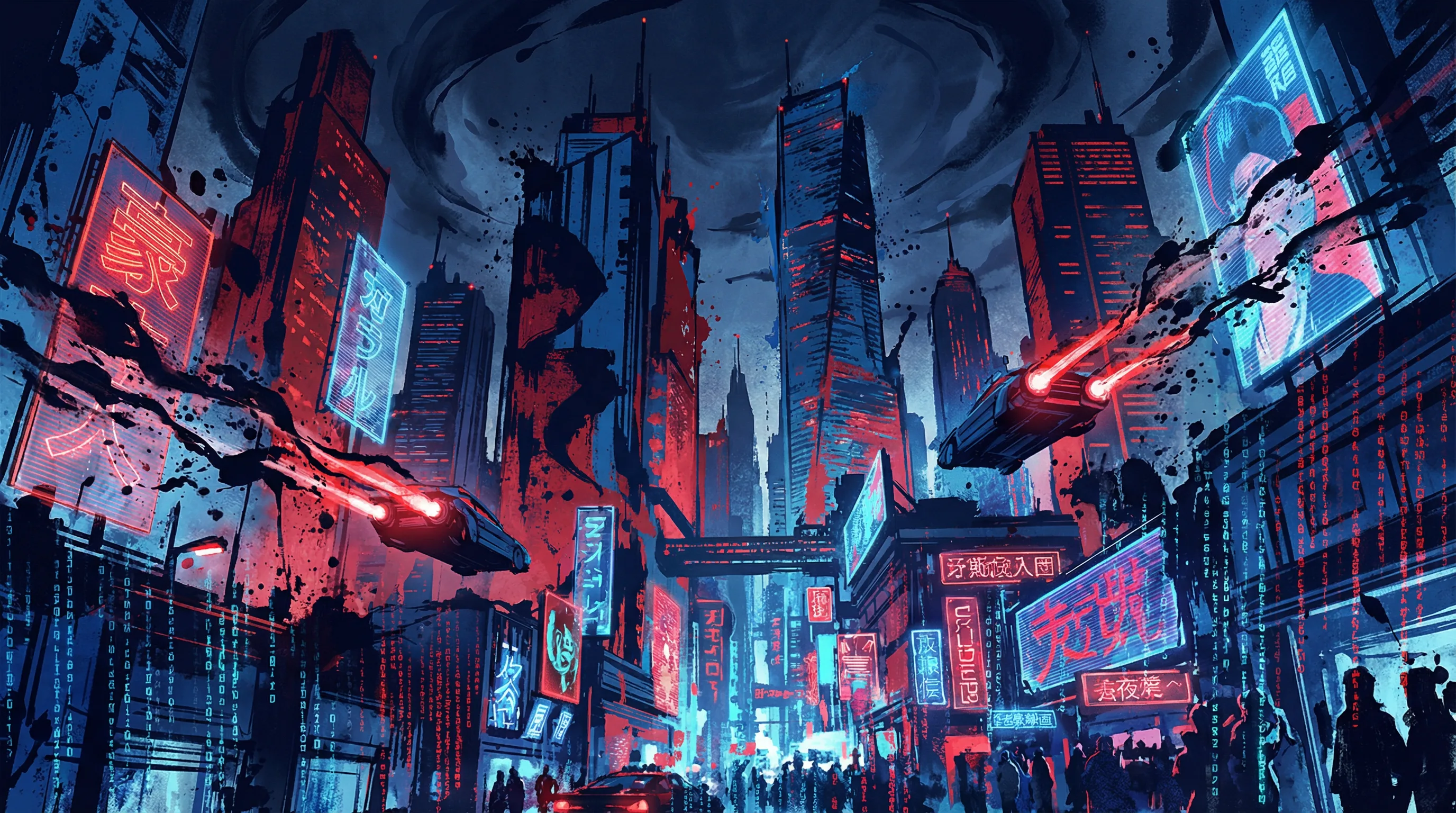 德州扑克下载 赛博朋克不夜城全景 - 泼墨娱乐城